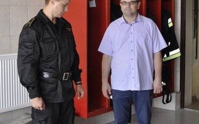 Garaż remizy w Brzezince po remoncie