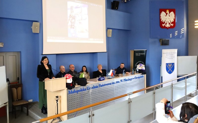 Oświęcim. Seminarium naukowe dla młodzieży, o Prawie, Bezpieczeństwie i Resocjalizacji, w Małopolskiej Uczelni Państwowej w Oświęcimiu