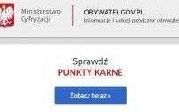 KGP. Punkty karne do sprawdzenia w Internecie. Uważajmy jednak na fałszywe strony!