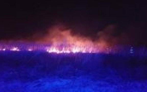 Powiat oświęcimski. Niebezpieczne pożary łąk. Służby apelują o rozsądek i szybką reakcje na zagrożenie.