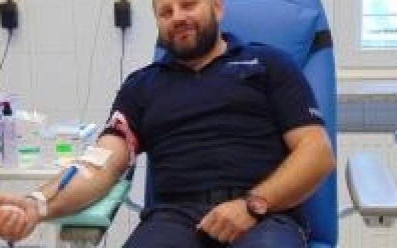 Oświęcim. „100 litrów krwi, na 100. lecie Policji”. Lipcowa akcja policyjnych krwiodawców.