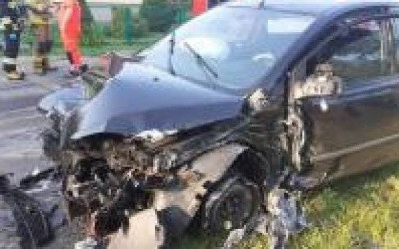 Gmina Kęty. Kolizja drogowa. Przemęczenie bardzo groźne za kierownicą.