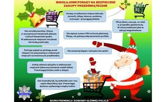 KGP. Porady Mikołajowe na bezpieczne przedświąteczne zakupy