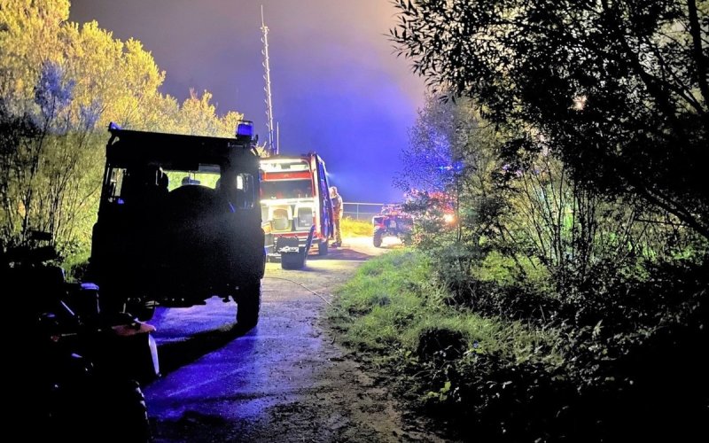 Gmina Kęty. Służby i psy ratownicze ocaliły życie mężczyzny w kryzysie emocjonalnym