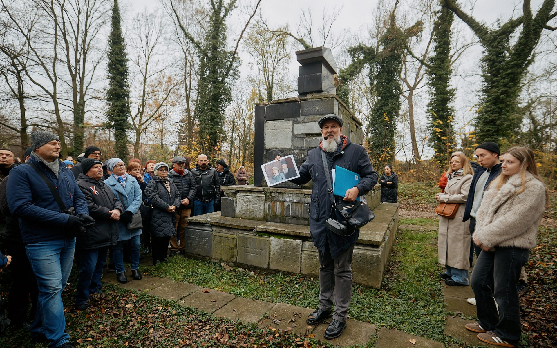 Oświęcim. Odnowiono nagrobek legionisty Icchaka Izydora Hirscha