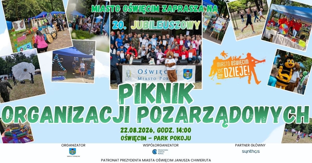 20 Jubileuszowy Piknik Organizacji Pozarządowych w Oświęcimiu