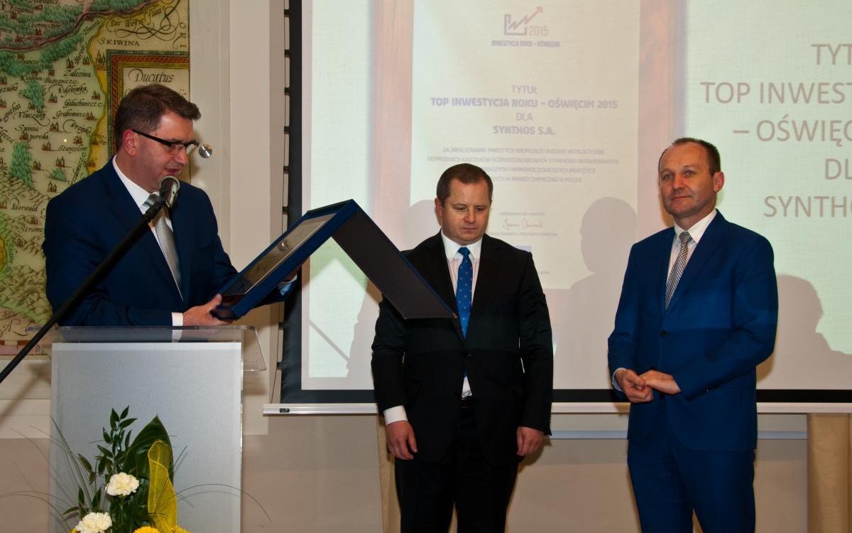Nowoczesna instalacja kauczuków Top inwestycją 2015 roku. Spółka Synthos nagrodzona dwukrotnie