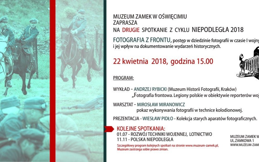 Oświęcim. Fotografia z frontu w Muzeum Zamek