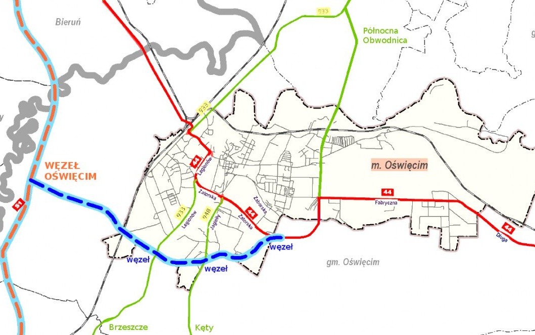 Oświęcim. W przyszłym roku GDDKiA wyłoni wykonawcę S1 wraz z obwodnicą Oświęcimia