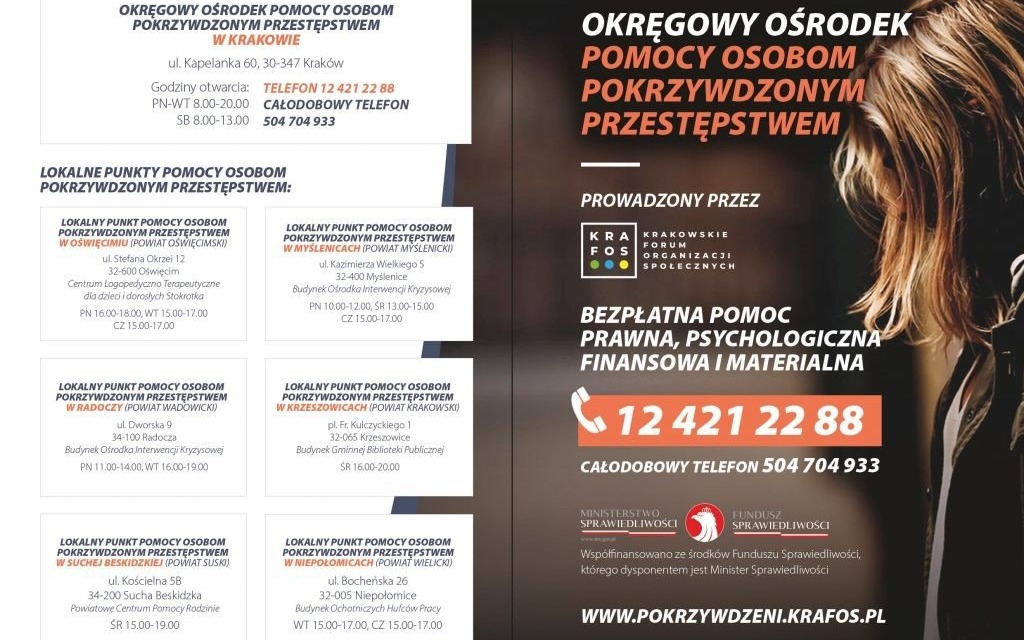 Oświęcim. Lokalny Punkt Pomocy Osobom Pokrzywdzonym Przestępstwem działa w Oświęcimiu