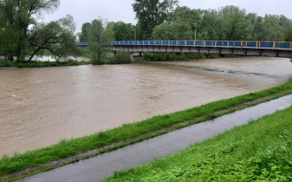 Oświęcim. Na razie sytuacja jest stabilna. Wszystko zależy od pogody