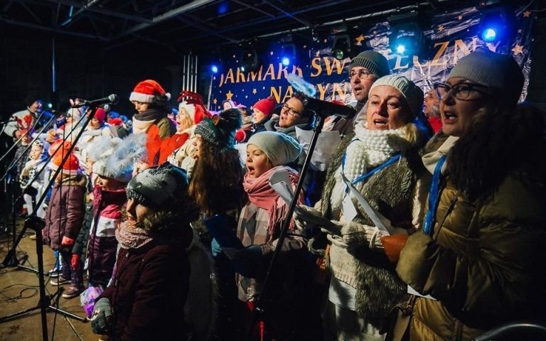 Oświęcim. Wigilia oświęcimian na rynku