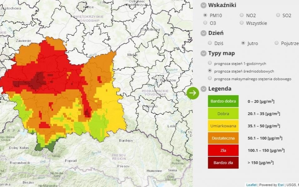 Oświęcim. 20 grudnia - możliwe przekroczenie poziomu alarmowego dla pyłu PM10