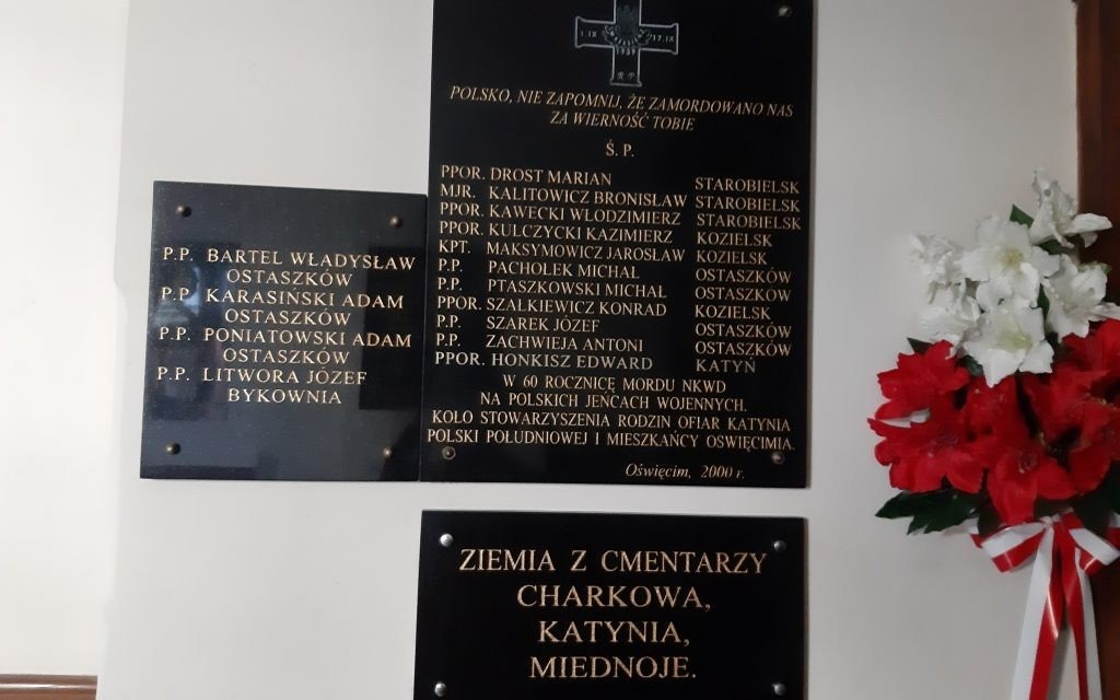 Oświęcim. 80. rocznica zbrodni na polskich jeńcach wojennych w 1940 roku w Związku Socjalistycznych Republik Radzieckich