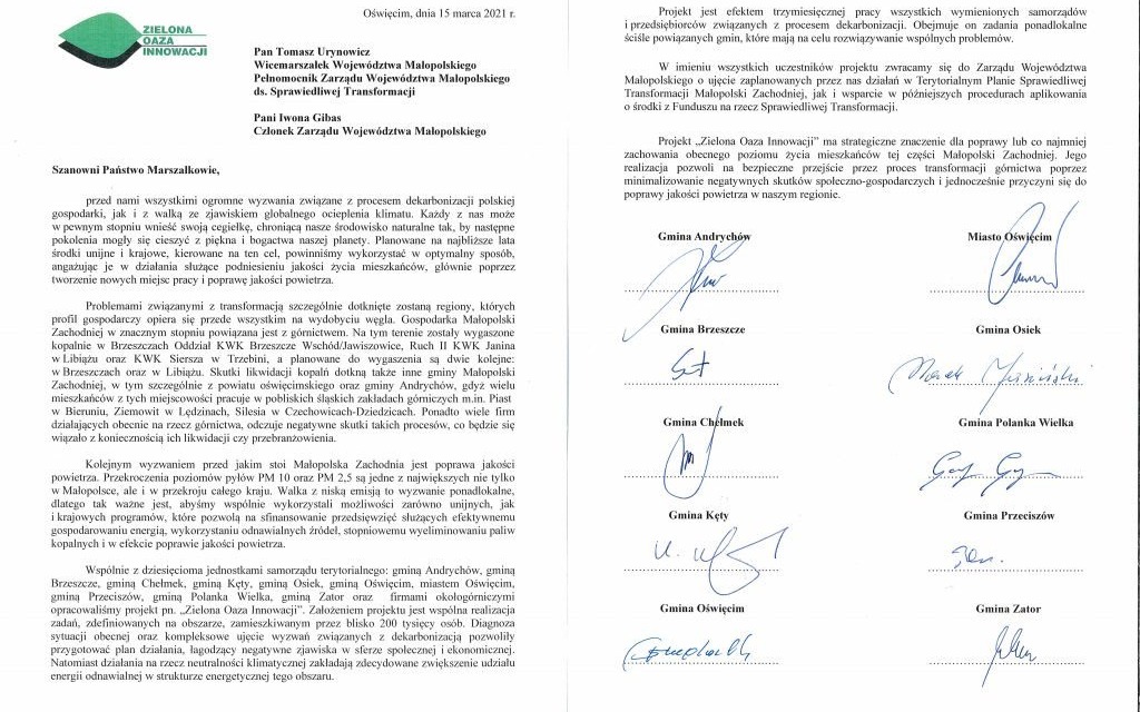 Oświęcim. Dekarbonizacja gospodarki wyzwaniem także dla samorządów