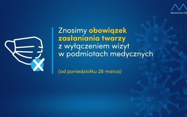 Oświęcim. Maseczki zdejmiemy od poniedziałku 28 marca. Nie będzie też kwarantanny i izolacji