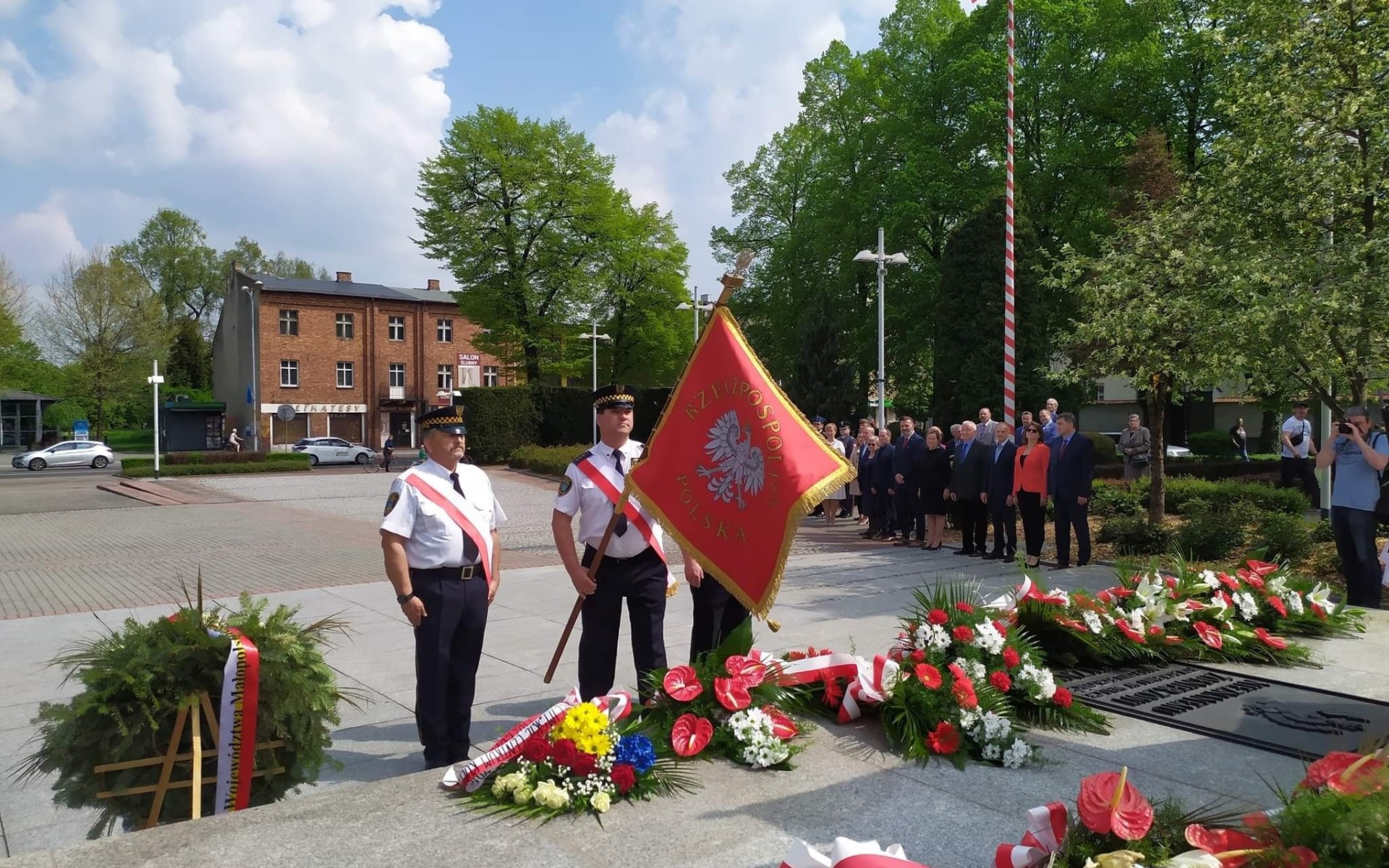 Oświęcim. Miejskie uroczystości upamiętniające 77. rocznicę zakończenia II wojny światowej
