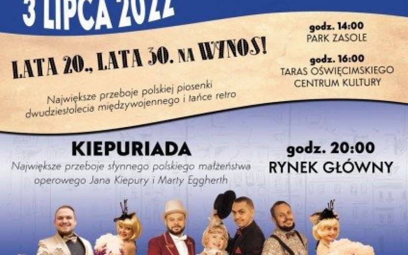 Oświęcim. Operetka na wynos 3 lipca w parku Pokoju, przed OCK i na rynku