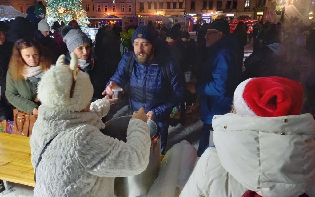Oświęcim. Oświęcimianie składali sobie świąteczne życzenia