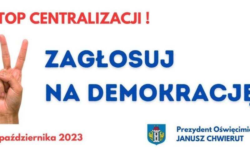 Oświęcim. Akcja promocyjna zachęcająca do udziału w wyborach