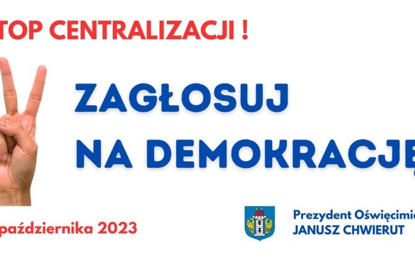 Oświęcim. Akcja promocyjna zachęcająca do udziału w wyborach