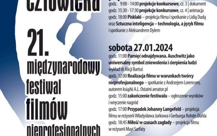 Oświęcim. 21. Międzynarodowy Festiwal Filmów Nieprofesjonalnych „Kochać człowieka”