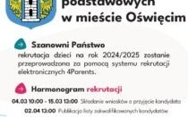 Oświęcim. Zapisy do żłobka, przedszkoli i szkół podstawowych