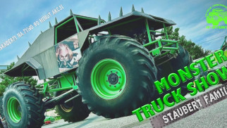 Monster Truck i ściana ognia. Show kaskaderów w Oświęcimiu