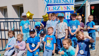 Niebieskie Igrzyska w Przedszkolu nr 14 w Oświęcimiu – FOTO