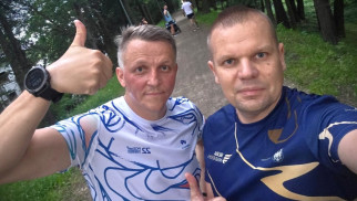 Ultramaratończycy z oświęcimskiej komendy Policji, pobiegli w biegu charytatywnym „Wiosna na sportowo”