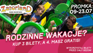Wyjątkowa promocja w Zatorlandzie. Lipcowe szaleństwo 3+1 na cały sezon 2025!