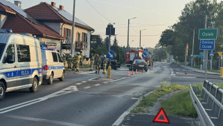 Wypadek w Osieku – jedna osoba trafiła do szpitala