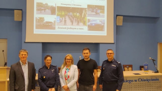 Zastępca Komendanta promował służbę w Policji wśród studentów Małopolskiej Uczelni Państwowej w Oświęcimiu