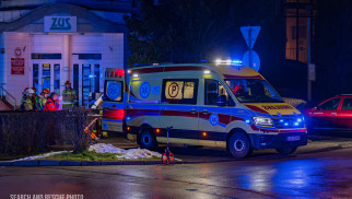 Zdarzenie drogowe na ulicy Chopina w Oświęcimiu: 16-latek potrącony przez samochód – FOTO, FILM!