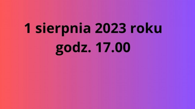 1 sierpnia 2023 r.