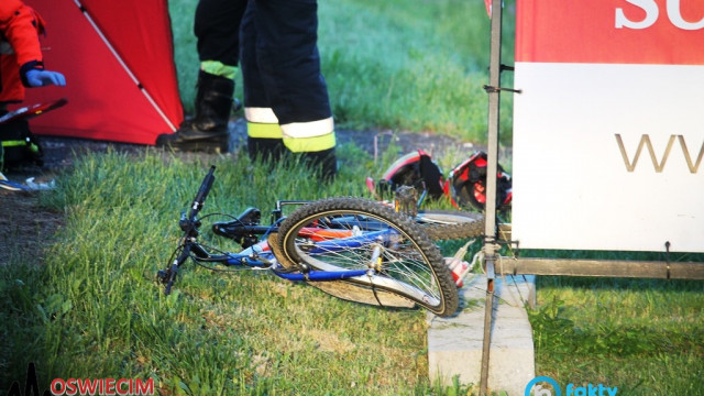 13-letni rowerzysta potrącony na przejściu dla pieszych – FILM, FOTO
