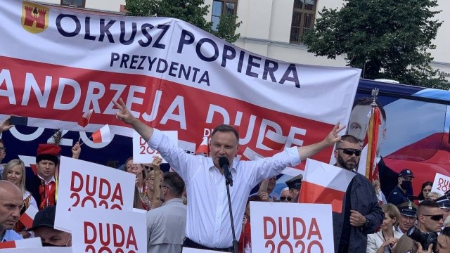 Andrzej Duda na finiszu kampanii odwiedza Olkusz [ZDJĘCIA]