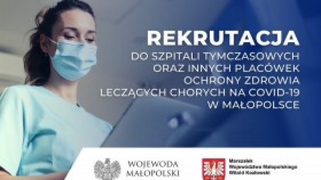 Apel wojewody małopolskiego o wsparcie w szpitalach tymczasowych dla chorych na COVID-19