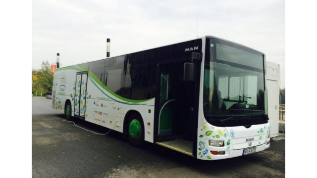 Autobus energetyczny na oświęcimskim rynku