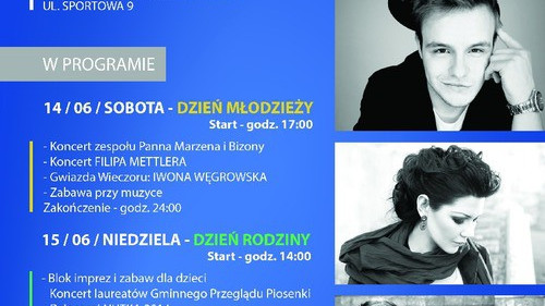 BRZEZINKA. Iwona Węgrowska, Panna Marzena i Bizony, imprezy i zabawy - Dni Gminy Oświęcim