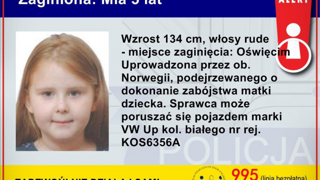 Child Alert. Poszukiwania 5 letniej Mia