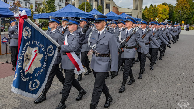 Czterech nowych funkcjonariuszy w Komendzie Powiatowej Policji w Oświęcimiu