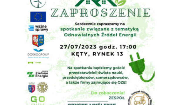 Czyste myślenie dla nowego jutra: Spotkanie na temat Odnawialnych Źródeł Energii