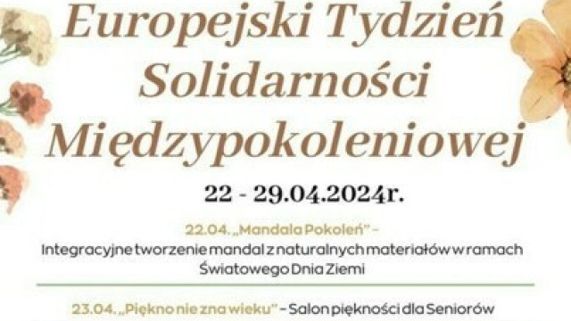 Europejski Tydzień Solidarności Międzypokoleniowej w Dziennym Domu „Senior-Wigor” w Kętach