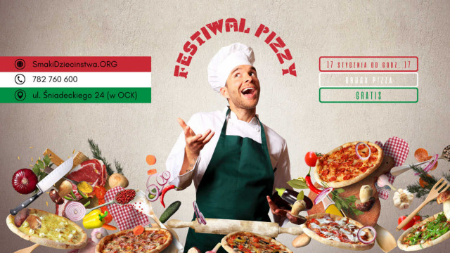 Festiwal Pizzy drugi raz w Oświęcimiu. Druga pizza gratis