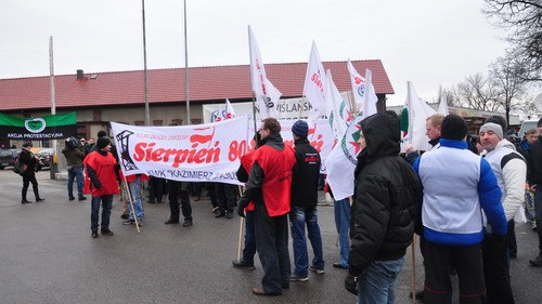 GALERIA. Mieszkańcy wspierają protest górników - ZOBACZ ZDJĘCIA