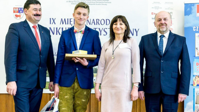 Igor Stoczek i Aleksandra Brusik na podium międzynarodowego konkursu