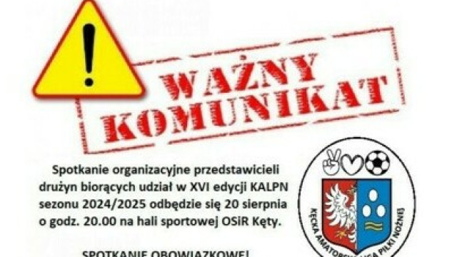 Inauguracja XVI edycji Kęckiej Amatorskiej Ligi Piłki Nożnej