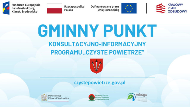 Informacja o funkcjonowaniu gminnego punktu konsultacyjno-informacyjnego Programu Priorytetowego CZYSTE POWIETRZE