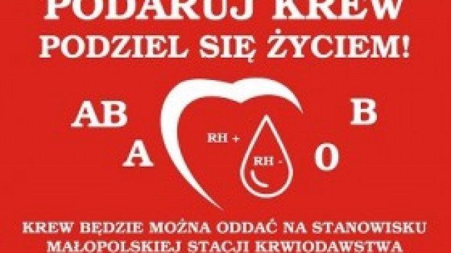 Już w najbliższą niedzielę odbędzie się zbiórka krwi